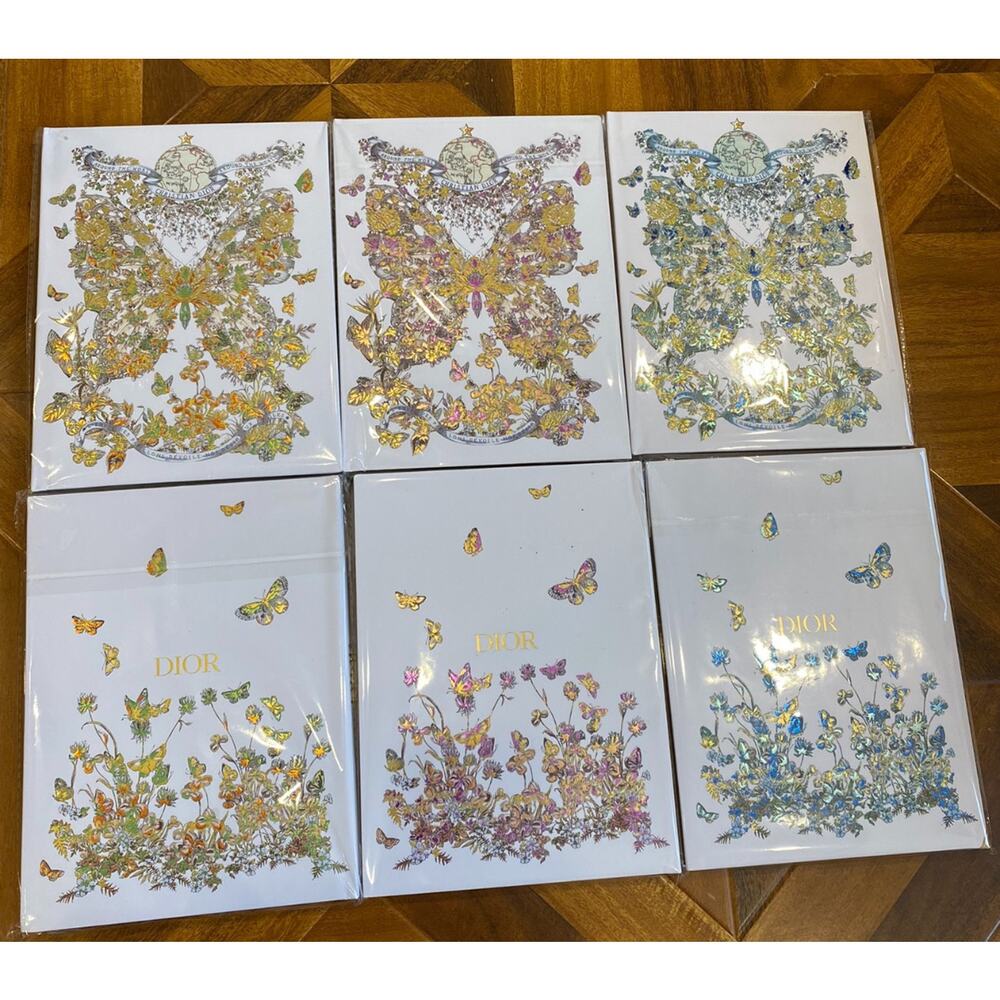 Christian Dior Butterfly Notebook Orange/Green - Picture 5 of 5